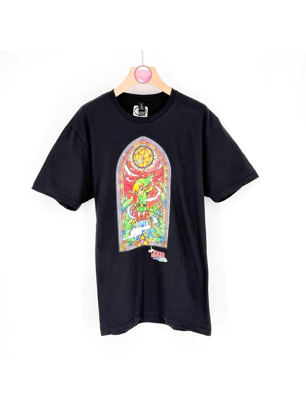 The Legend of Zelda Wind Waker Stained Glass Graphic T Gamercore Nintendo Men XL